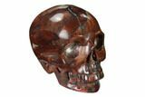 Realistic, Polished Red Picture Jasper Skull #150949-1